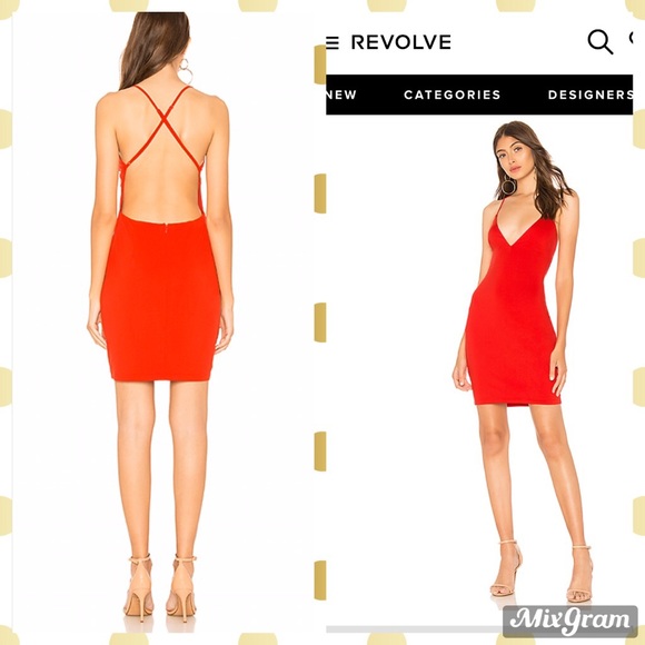 ✨TATIANA REVOLVE CLOTHING RUBY RED MINI DRESS: L ✨ - Picture 5 of 10